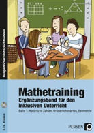 Brigitte Penzenstadler - Mathetraining in 3 Kompetenzstufen: Mathetraining 5./6. Klasse Band 1 - Ergänzungsband, m. 1 CD-ROM. Bd.1