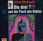 Alfred Hitchcock, Oliver Rohrbeck, Jens Wawrczeck - Die drei ??? und der Fluch des Rubins, 1 Audio-CD (Audio book)