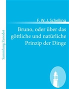 F W J Schelling, F. W. J. Schelling - Bruno, oder über das göttliche und natürliche Prinzip der Dinge