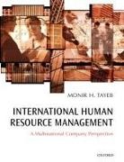 Monir Tayeb, Monir H. Tayeb, Tayeb Monir - International Human Resource Management