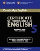 Cambridge University Press - Cambridge Certificate of Proficiency in English - Bd. 5: Cambridge Certificate of Proficiency in English 5 Student Book with