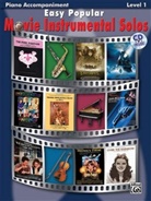 Alfred Publishing (EDT), Bill Galliford - Easy Popular Movie Instrumental Solos for Piano Accompaniment