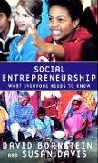 David Bornstein, David/ Davis Bornstein, Bornstein David, Susan Davis - Social Entrepreneurship What Everyone Needs to Know