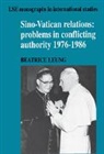 Beatrice Leung, Beatrice (The University of Hong Kong) Leung - Sino-Vatican Relations