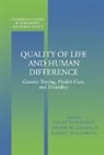 &amp;apos, s Un, David (University of Maryland Wasserman, David Bickenbach Wasserman, Jerome Bickenbach, Bickenbach Jerome... - Quality of Life and Human Difference