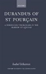 Isabel Iribarren, Isabel (Junior Research Fellow in Theology Iribarren, Iribarren Isabel - Durandus of St Pourcain