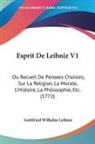 Gottfried W Leibniz, Gottfried Wilhelm Leibniz - Esprit De Leibniz V1: Ou Recueil De Pens