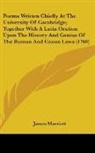 James Marriott - Poems Written Chiefly At the University
