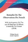 William French, Adam Sedgwick - Remarks on the Observations Dr. French: