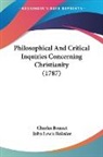Charles Bonnet - Philosophical and Critical Inquiries Con