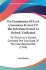 John Burton - The Genuineness of Lord Clarendon's Hist