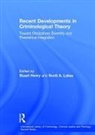 Stuart Lukas Henry, Scott A Lukas, Scott A. Lukas, Stuart Henry, A. Lukas Scott, Henry Stuart - Recent Developments in Criminological Theory