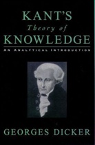 Georges Dicker, Georges (Professor of Philosophy Dicker - Kant''s Theory of Knowledge