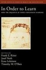 &amp;apos, Frank E. Ritter, Frank E. (Associate Professor of Informati Ritter, Frank E. Nerb Ritter, S, Lehtinen et al... - In Order to Learn