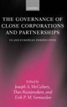 Joseph A. McCahery, Joseph A. ( Mccahery, Joseph A. Raaijmakers Mccahery, Joseph A McCahery, Joseph A. McCahery, Theo Raaijmakers... - Governance of Close Corporations and Partnerships