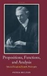 Peter Hylton, Peter (University of Illinois Hylton, Hylton Peter - Propositions, Functions, and Analysis