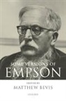 Matthew Bevis, Matthew (Lecturer in English Literature Bevis, Matthew Bevis, Matthew (Lecturer in English Literature Bevis, Bevis Matthew - Some Versions of Empson