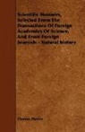 Thomas Huxley - Scientific Memoirs, Selected From the Tr