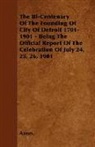 Anon, Anon. - The Bi-Centenary of the Founding of City