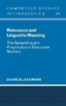 Diane Blakemore, Diane (University of Salford) Blakemore, Blakemore Diane, S. R. Anderson - Relevance and Linguistic Meaning
