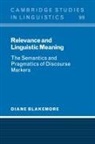 Diane Blakemore, Diane (University of Salford) Blakemore, Blakemore Diane, S. R. Anderson - Relevance and Linguistic Meaning