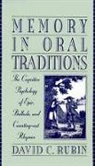 David C. Rubin, David C. (Professor Rubin, Rubin David C. - Memory in Oral Traditions