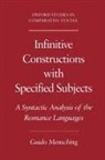 Guido Mensching, Guido (Chair of Romance Philology Mensching, Mensching Guido - Infinitive Constructions With Specified Subjects