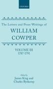 William Cowper, Cowper William, James King, King James, Charles Ryskamp, … - Letters and Prose Writings: Iii: Letters 1787-1791