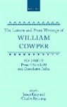 William Cowper, James King, Charles Ryskamp - Letters and Prose Writings: V: Prose 1756-C.1799 and Cumulative Index