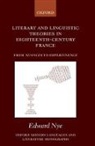 Edward Nye, Edward ( Nye, Edward (University Lecturer in French Nye, Nye Edward - Literary and Linguistic Theories in Eighteenth-Century France