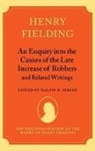 Henry Fielding, Zirker, Malvin R Zirker, Malvin R. Zirker - Enquiry Into the Causes of the Late Increase of Robbers, and Related