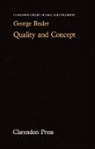 George Bealer, Bealer George - Quality and Concept