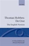 Thomas Hobbes, Howard Warrender - De Cive: The English Version