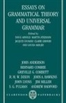 Doug Arnold, Doug Atkinson Arnold, Doug Arnold, Arnold Doug, Martin Atkinson, Atkinson Martin... - Essays on Grammatical Theory and Universal Grammar