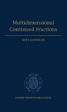 Fritz Schweiger, Fritz (Department of Mathematics Schweiger, Schweiger Fritz - Multidimensional Continued Fractions