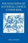 Paul Anand, Paul (Was a Research Fellow of Templeton Co Anand - Foundations of Rational Choice Under Risk