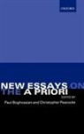 Paul Boghossian, Paul (Professor of Philosophy Boghossian, Paul Artin Peacocke Boghossian, Paul Peacocke Boghossian, Timothy Artin Ward, Paul Boghossian... - New Essays on the a Priori