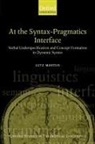 Lutz Marten, Lutz (Millennium Research Fellow Marten - At the Syntax-Pragmatics Interface