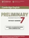 Cambridge ESOL - Cambridge Preliminary English Test 7 Student Book