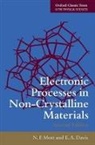E. A. Davis, Edward A Davis, Edward Arthur Davis, N. F. Mott, Nevill Francis Mott, Nevill Francis Davis Mott - Electronic Processes in Non-Crystalline Materials