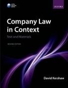 David Kershaw, David (Senior Lecturer in Law Kershaw, Kershaw David - Company Law in Context