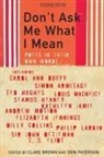 Clare Brown, Don Paterson, Don Brown Paterson - Don't Ask Me What I Mean
