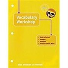 Holt Rinehart &amp; Winston, Not Available (NA), Holt Rinehart and Winston - Vocabulary Workshop