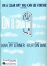 Burto Lane, Burton Lane, A &amp; LOEWE LERNER, Alan Jay Lerner, Not Available (NA) - On a Clear Day You Can See Forever