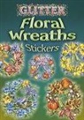 &amp;apos, Joan brien, O&amp;apos, Joan O'Brien, Joan O''brien, Joan O'Brien - Glitter Floral Wreaths Stickers
