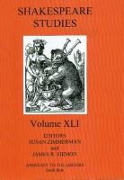 Susan (EDT)/ Sullivan Zimmerman, James R. Siemon, Susan Zimmerman - Shakespeare Studies