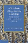 F. C. Bartlett, Bartlett F. C., Charles S. Myers, Charles S. Bartlett Myers, Myers Charles S. - Text-Book of Experimental Psychology