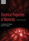 Laszlo Solymar, Laszlo (Department of Electrical and Elec Solymar, Laszlo (Department of Electrical and Electronic Engineering Solymar, Laszlo Walsh Solymar, Solymar Laszlo, Richard R. A. Syms... - Electrical Properties of Materials