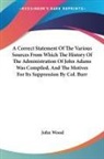 John Wood - A Correct Statement of the Various Sourc