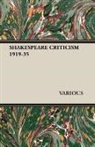 Various - Shakespeare Criticism 1919-35